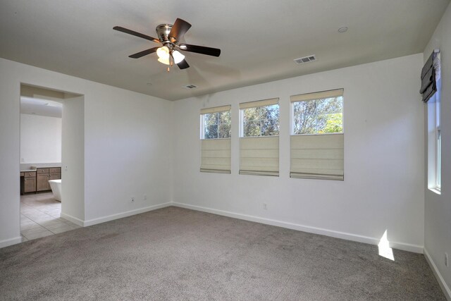 6628 Sand Castle Pl Unit C-7, Goleta, CA 93117 - unfurnished room featuring light colored carpet and a ceiling fan