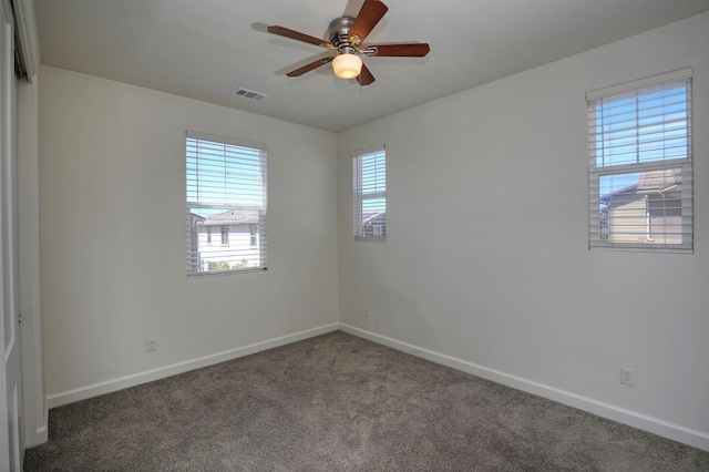 6628 Sand Castle Pl Unit C-7, Goleta, CA 93117 - spare room featuring carpet flooring and a ceiling fan