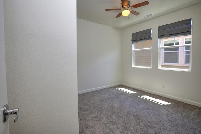 6628 Sand Castle Pl Unit C-7, Goleta, CA 93117 - empty room with a ceiling fan and carpet flooring