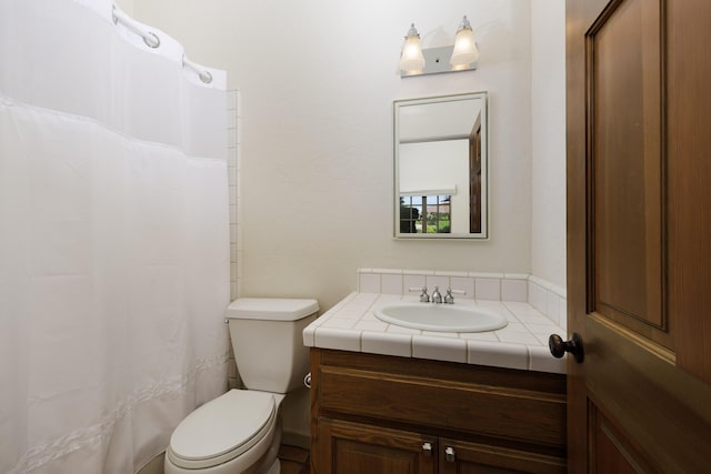 1439 Tunnel Rd, Santa Barbara, CA 93105 - full bathroom with vanity and a shower with shower curtain
