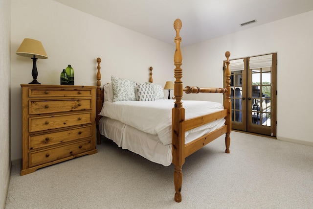1439 Tunnel Rd, Santa Barbara, CA 93105 - bedroom with light carpet and access to outside