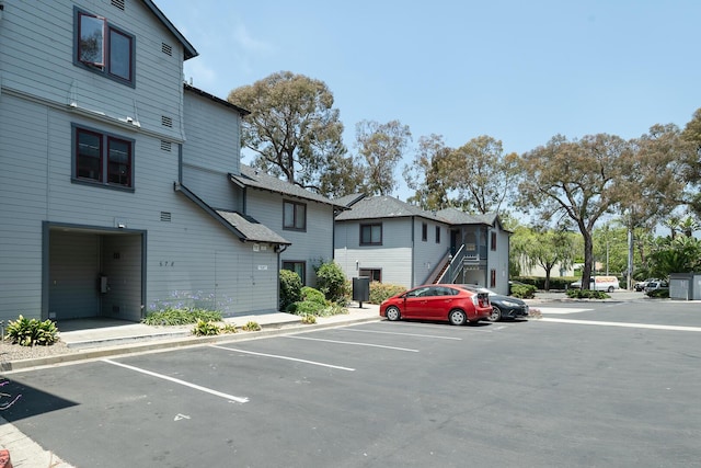 521 W Montecito St Unit 4, Santa Barbara, CA 93101 - uncovered parking lot with stairway