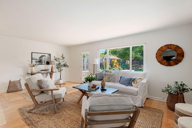7234 Del Norte Dr, Goleta, CA 93117 - living area with light wood-style floors and baseboards