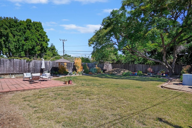 7234 Del Norte Dr, Goleta, CA 93117 - fenced backyard with a patio area