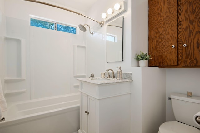 7234 Del Norte Dr, Goleta, CA 93117 - bathroom with vanity, plenty of natural light, and shower / tub combination