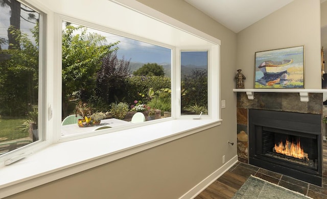 5118 Concord Pl, Carpinteria, CA 93013 - detailed view of a tile fireplace and wood finished floors