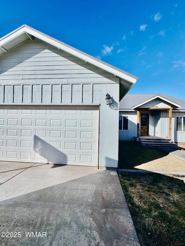 view of home's exterior with driveway