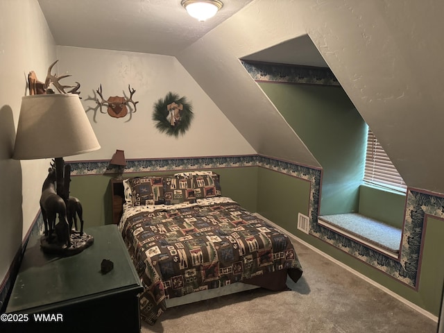 7525 E E Sherwood Rd, Snowflake, AZ 85937 - carpeted bedroom featuring lofted ceiling