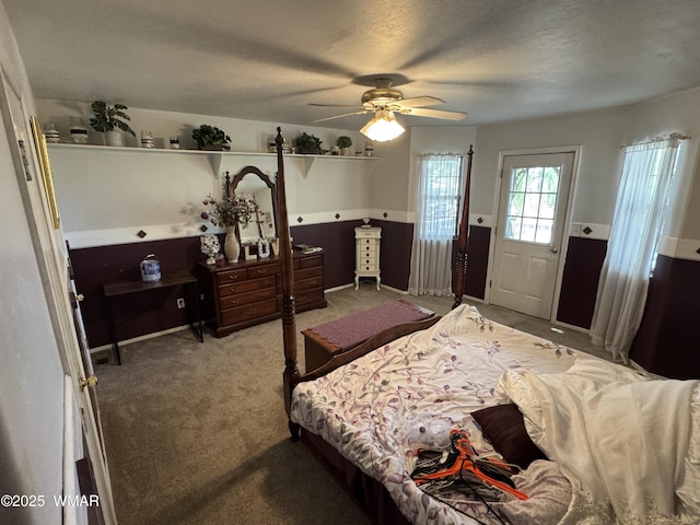 7525 E E Sherwood Rd, Snowflake, AZ 85937 - bedroom with carpet floors and ceiling fan
