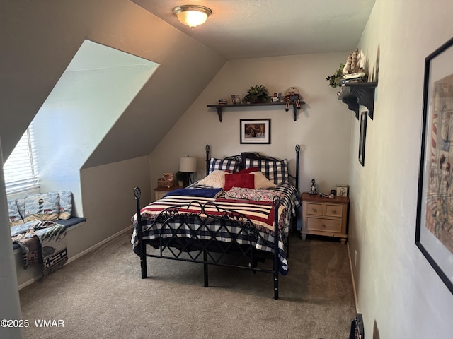 7525 E E Sherwood Rd, Snowflake, AZ 85937 - carpeted bedroom with vaulted ceiling