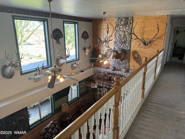 7525 E E Sherwood Rd, Snowflake, AZ 85937 - hallway featuring carpet flooring and an upstairs landing