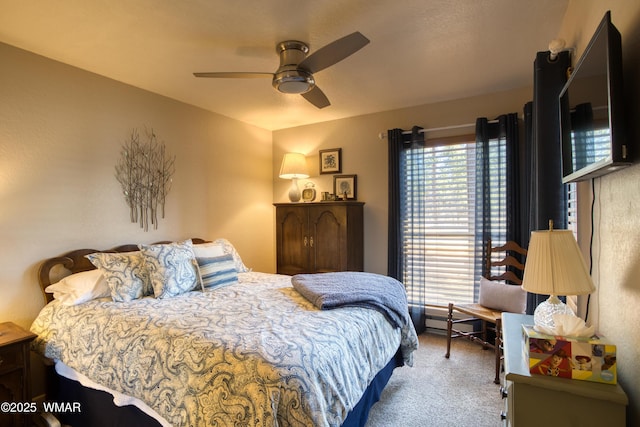 5712 Spruce Cir, Pinetop, AZ 85935 - bedroom with carpet and a ceiling fan