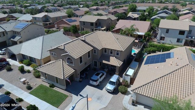 birds eye view of property featuring a residential view