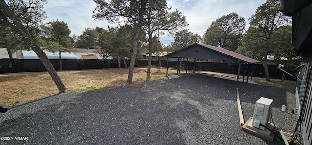 exterior space with fence