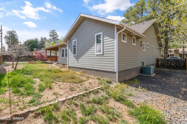 3401 W Hansen, Show Low, AZ 85901 - view of side of home with fence and central AC