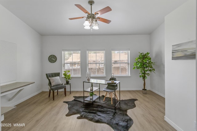 3401 W Hansen, Show Low, AZ 85901 - office space with wood finished floors, plenty of natural light, and a ceiling fan