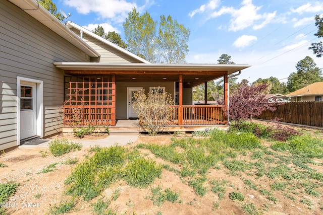 3401 W Hansen, Show Low, AZ 85901 - entrance to property with fence and covered porch
