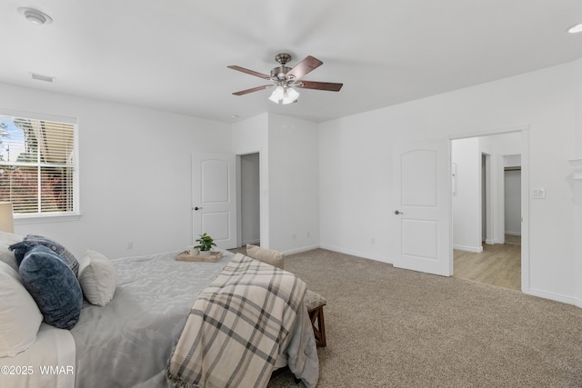 3401 W Hansen, Show Low, AZ 85901 - bedroom with carpet flooring, baseboards, and ceiling fan