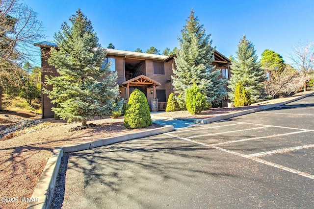 view of front of property with uncovered parking