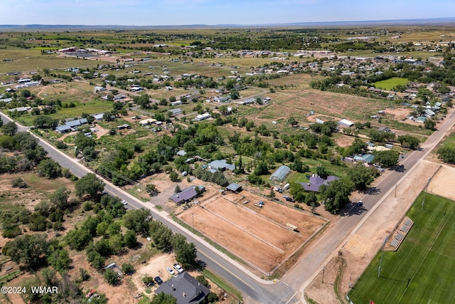 bird's eye view with a rural view