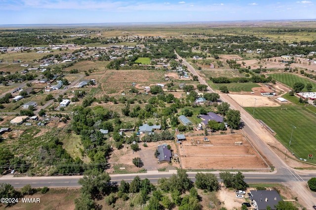 aerial view with a rural view