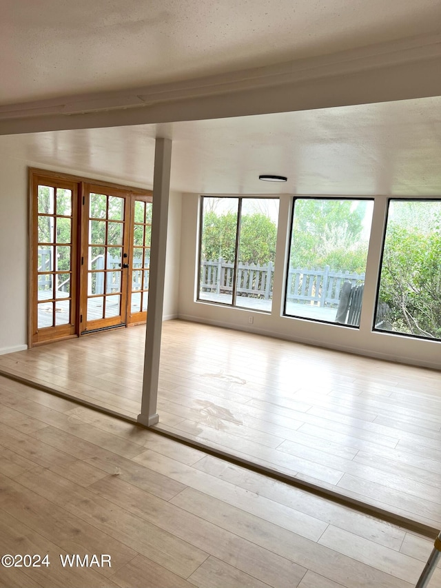 empty room featuring light wood-style flooring