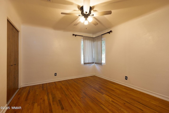 15 N 1st E St, Snowflake, AZ 85937 - empty room featuring ceiling fan and wood finished floors