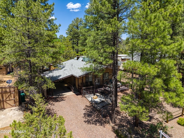 4300 W Burke, Show Low, AZ 85901 - back of property featuring a chimney and a shingled roof