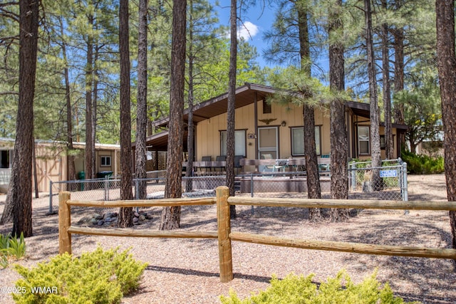 4300 W Burke, Show Low, AZ 85901 - view of front of home with a fenced front yard