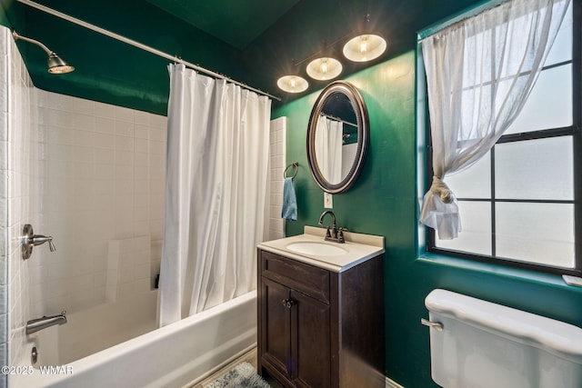 6853 Rim Rock Rd, Show Low, AZ 85901 - bathroom with shower / bath combo with shower curtain and vanity