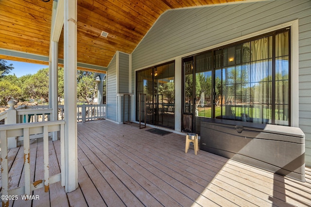 6853 Rim Rock Rd, Show Low, AZ 85901 - view of wooden terrace