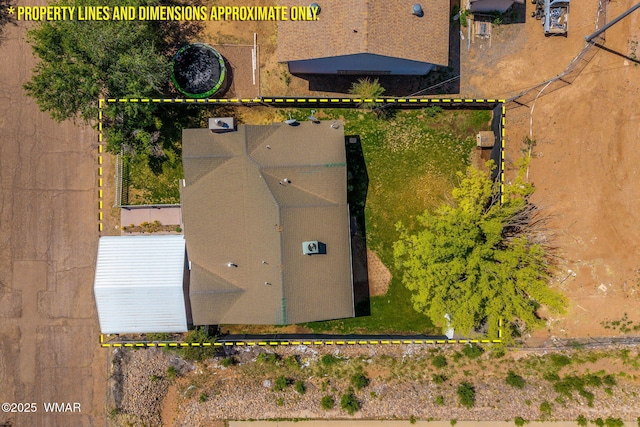 864 S 1st St E, Snowflake, AZ 85937 - aerial view of property's location with property boundaries highlighted