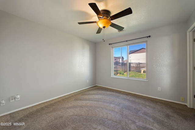 864 S 1st St E, Snowflake, AZ 85937 - carpeted empty room with ceiling fan and baseboards