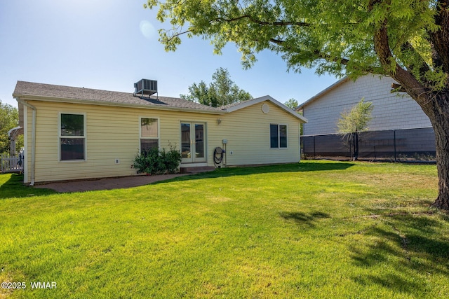 864 S 1st St E, Snowflake, AZ 85937 - back of property with french doors and central air condition unit