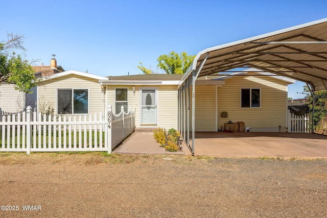 864 S 1st St E, Snowflake, AZ 85937 - view of front of home featuring a detached carport