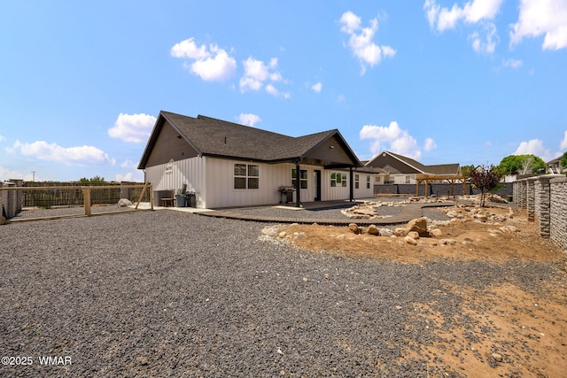 1738 W 7th St, Snowflake, AZ 85937 - back of house with a patio area and a fenced backyard
