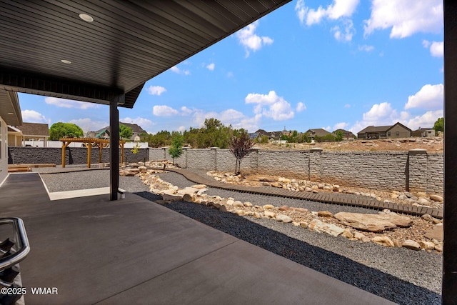 1738 W 7th St, Snowflake, AZ 85937 - fenced backyard with a patio area and a residential view