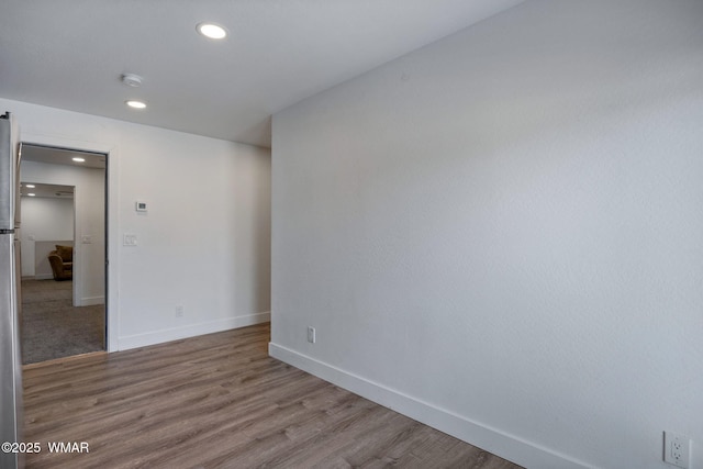 1738 W 7th St, Snowflake, AZ 85937 - spare room with recessed lighting, baseboards, wood finished floors, and a smoke detector
