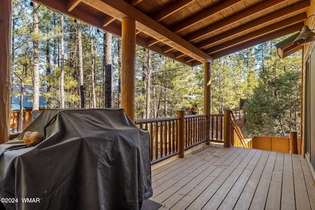 2740 W Maple Ln, Show Low, AZ 85901 - deck with grilling area