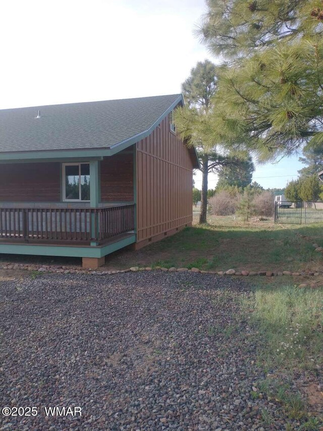 view of front of home with roof with shingles