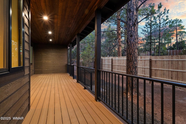 2780 N Eagle View Cir, Show Low, AZ 85901 - view of deck at dusk