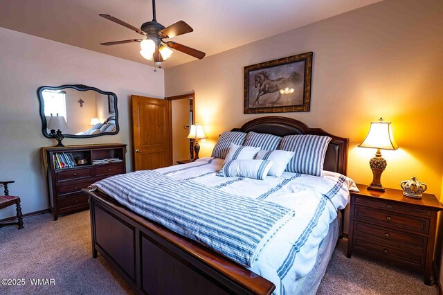 6757 Cheney Ranch Loop, Show Low, AZ 85901 - bedroom featuring light colored carpet and a ceiling fan