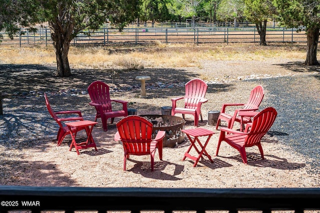 6757 Cheney Ranch Loop, Show Low, AZ 85901 - view of yard featuring an outdoor fire pit