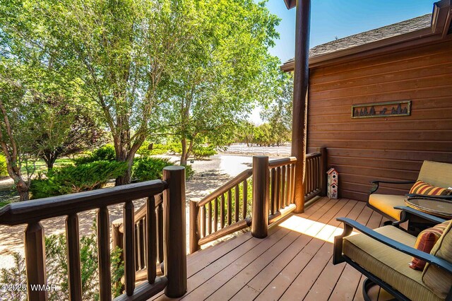 6757 Cheney Ranch Loop, Show Low, AZ 85901 - view of wooden porch