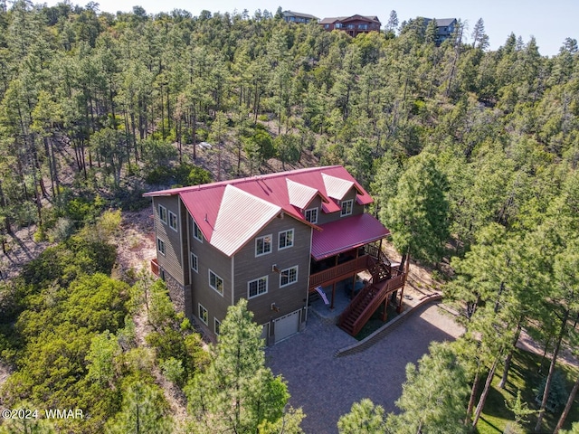 2020 S Pleasantview Dr, Show Low, AZ 85901 - aerial view of property and surrounding area featuring a forest