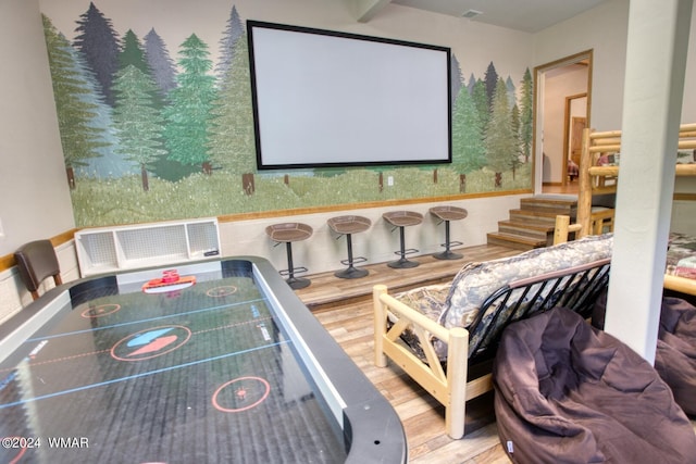 2020 S Pleasantview Dr, Show Low, AZ 85901 - rec room with wood finished floors