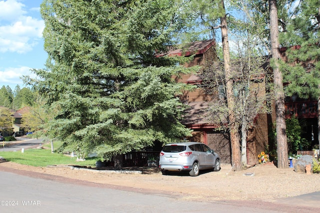 view of obstructed view of property