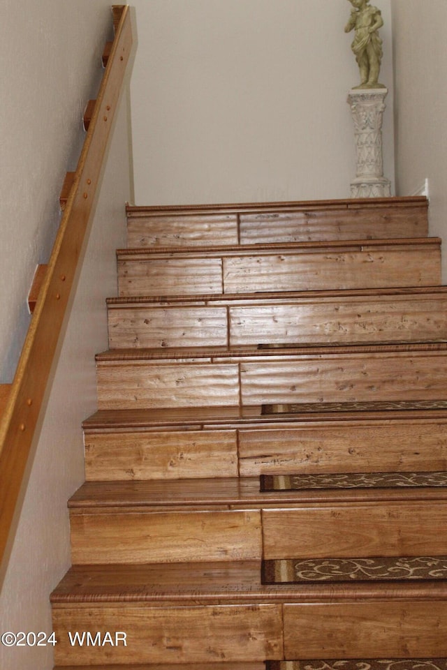 view of stairway