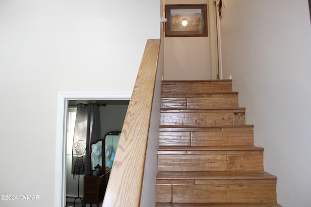 view of stairway