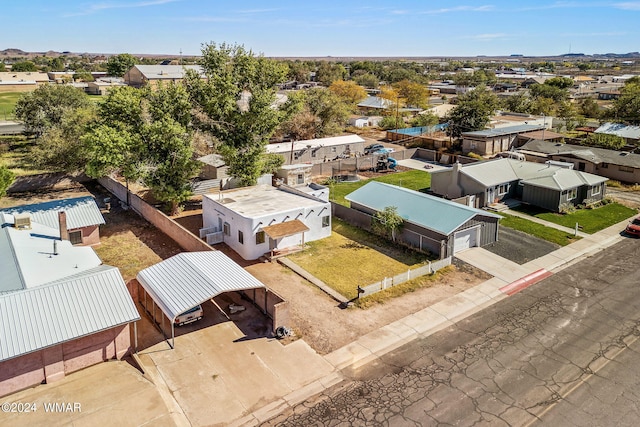 aerial view featuring a residential view